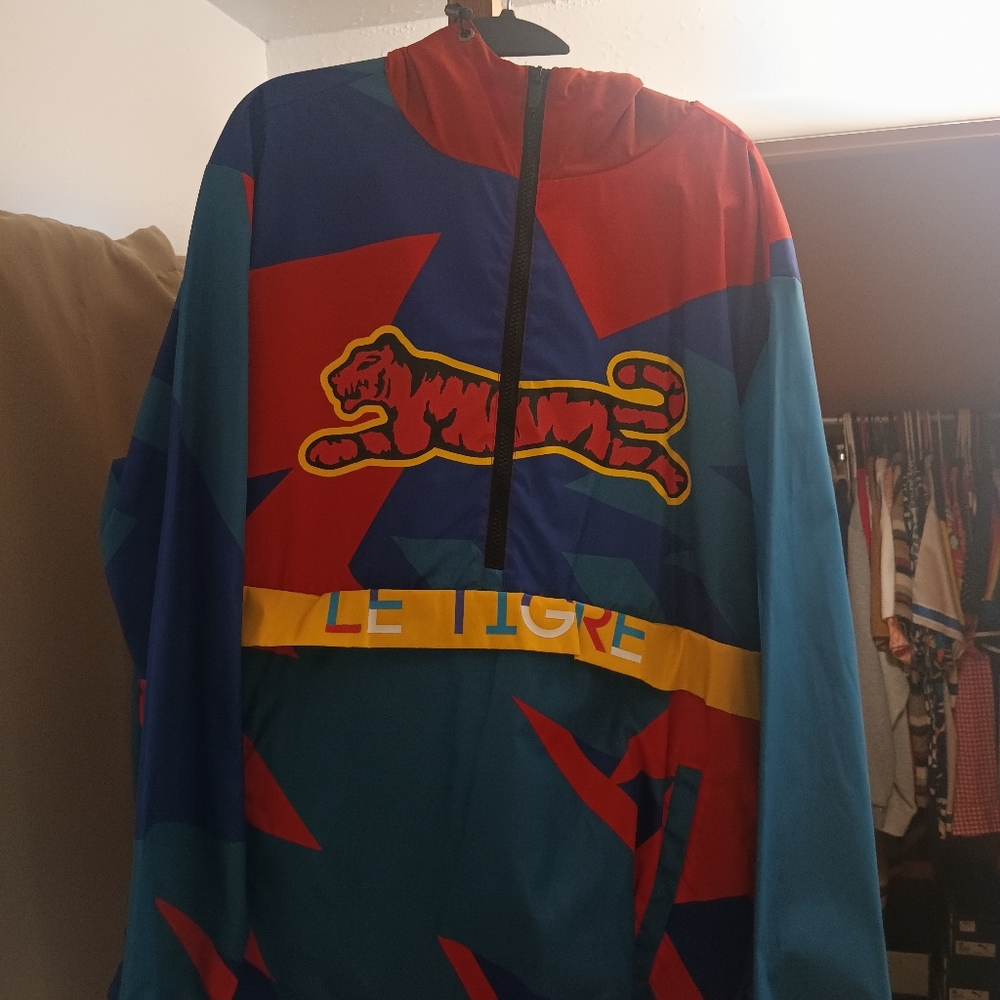 Le Tigre Windbreaker jacket, size XL, multicolored